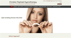 Desktop Screenshot of christianraphaelhypnotherapy.com